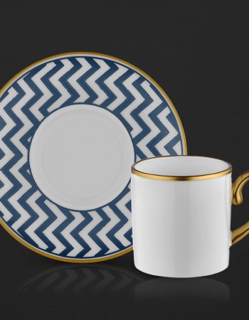 طقم فناجين قهوة زيقزاق قولد كويل 0874 طقم فناجين قهوة زيقزاق قولد كويل 0874