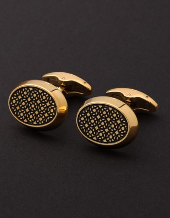 كبك ثوب رجالي ذهبي أسود C111GB كبك ثوب رجالي ذهبي أسود C111GB