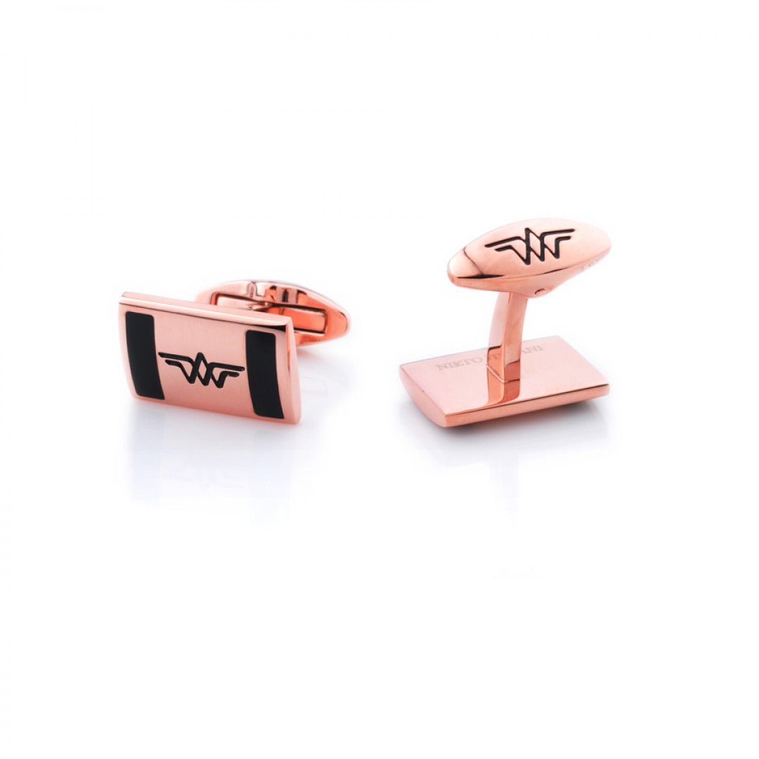 كبك نيتو ماراني نحاسي أسود - C160RB - NIETO MARANI - كبكات - cufflinks كبك نيتو ماراني نحاسي أسود - C160RB - NIETO MARANI