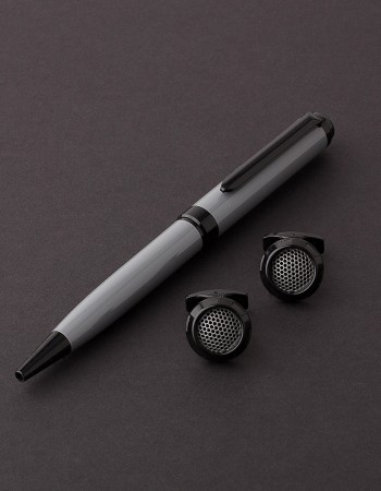 طقم قلم وكبك رمادي اسود ماركة سوادنس YB01 طقم قلم وكبك رمادي اسود ماركة سوادنس YB01