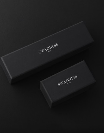 طقم قلم وكبك فضي غامق ماركة سوادنس MM08 طقم قلم وكبك فضي غامق ماركة سوادنس MM08