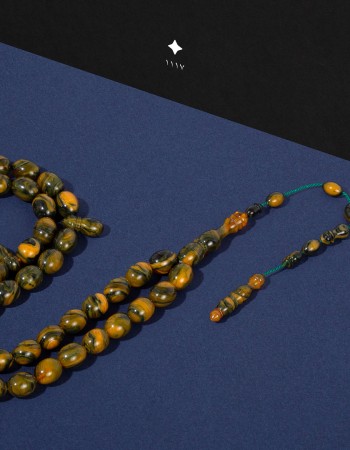 سبحة فاتوران اخضر معرق سوادنس TSFLB3 سبحة فاتوران اخضر معرق سوادنس TSFLB3