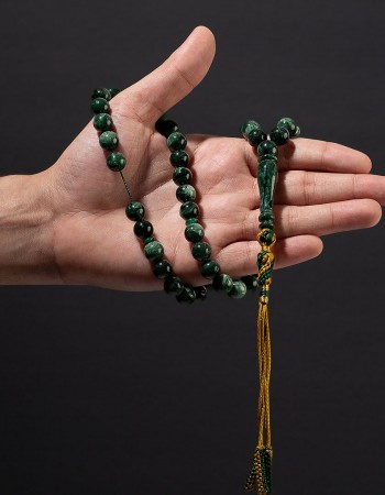 سبحة بكلايت اخضر معرق مع شكة تفصال 3K35 سبحة بكلايت اخضر معرق مع شكة تفصال 3K35