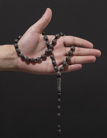 سبحة يسر مع فضة 925 تمليكة 9E15 سبحة يسر مع فضة 925 تمليكة 9E15